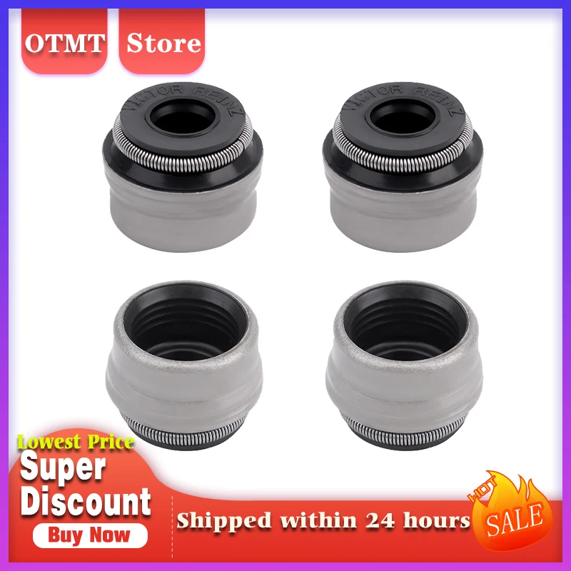 Motorcycle 4pcs Valve Stem Oil Seal For KTM 250 350 400 450 500 530 EXC-R EXC-F SX-F XC-F XCF-W XCF-W XC-W XW-F XCF SXF XCW XWF