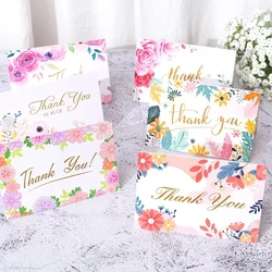 Hand-painted Greeting Card Small Fresh Flowers Aftersales Card Flower Shop Mother's Day Gift Thank You Card Invitations Cards