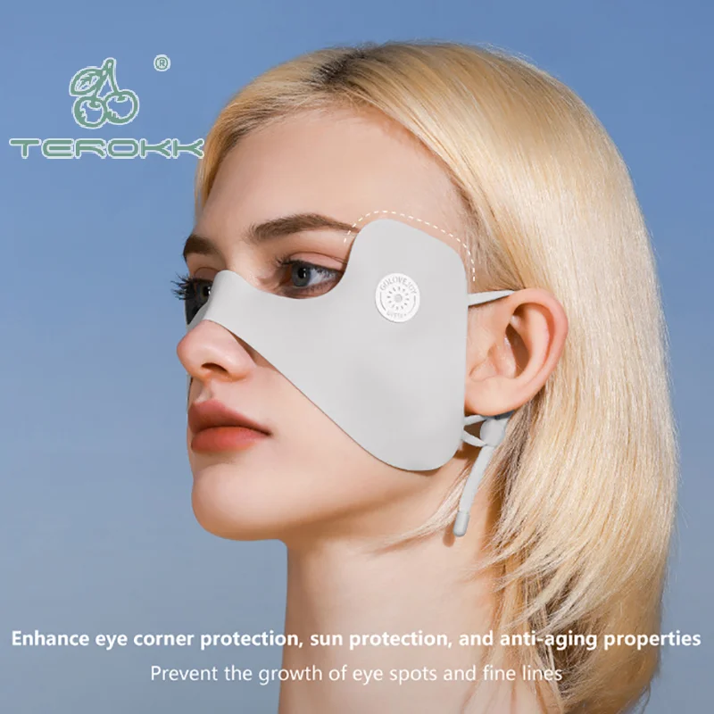 Maschera per la protezione solare alla moda maschera per la protezione degli occhi anti-uv per donna uomo estate guida ciclismo corsa all'aperto maschere per il viso sportive