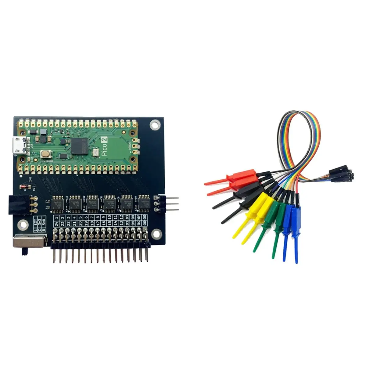 Y343A*☀▃LogicAnalyzer V6.0 400MHz 24 Channel Logic Analyzer with Test Hook Clip Software is Available for , OSX and Linux