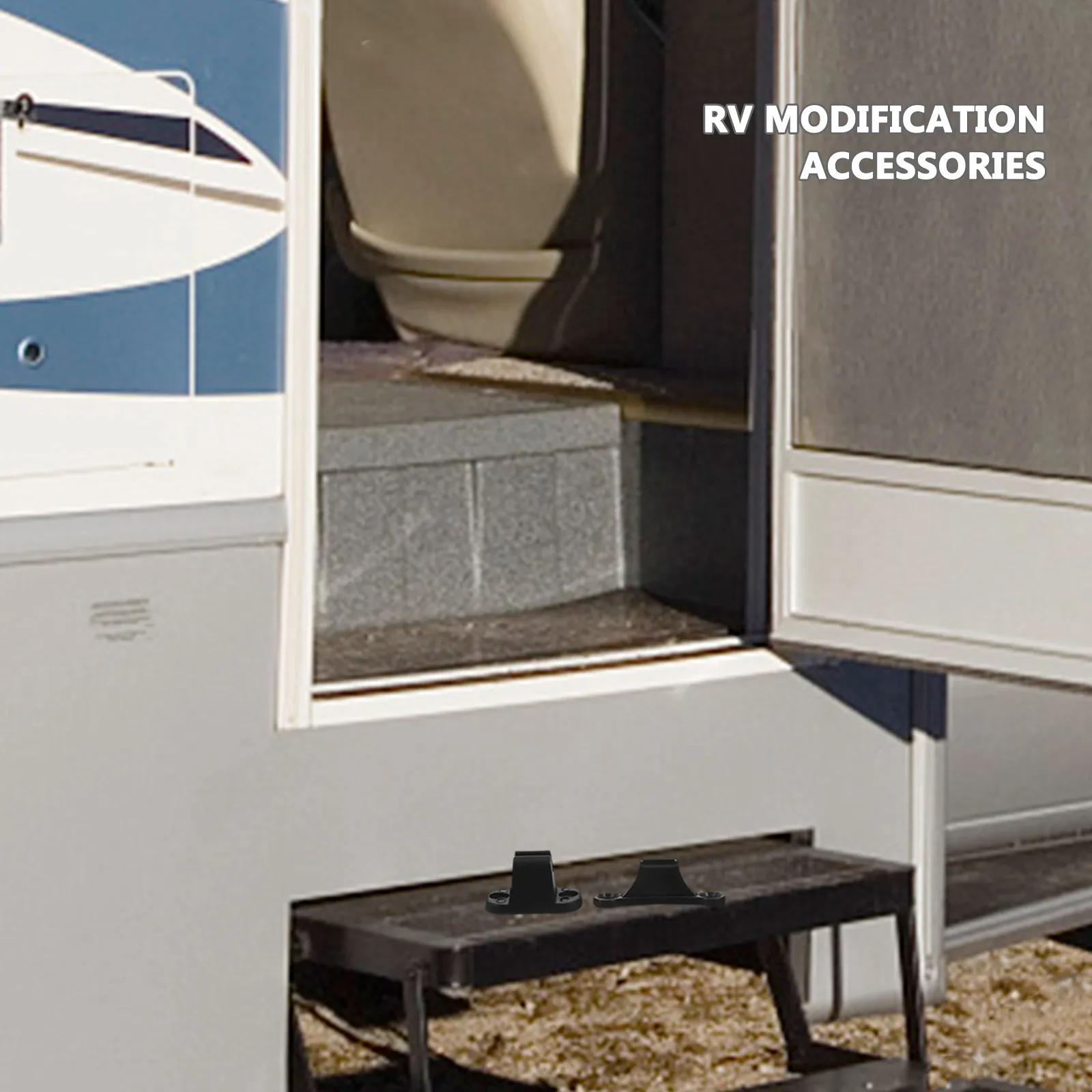 Door Stopper Retainer Rv Camper Long-Lasting Material Easy Fit Universal Trailer Door Holder Exterior Catch Rv Locker Catch