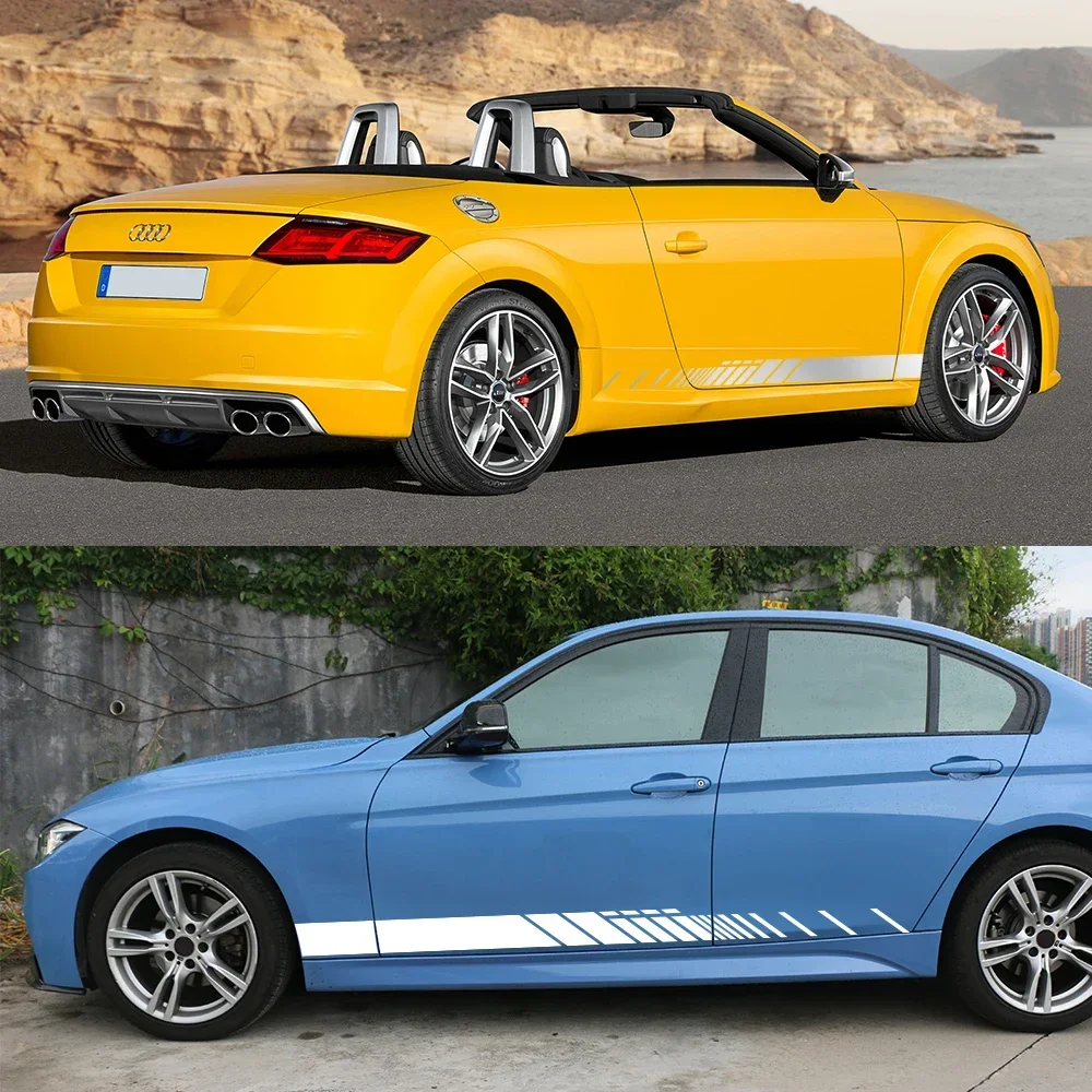 سيارة شارات الفينيل الجانب الباب ملصق المشارب الديكور الخارجي اكسسوارات السيارات لأودي TT 8N MK1 MK2 8J كوبيه MK3 8S رودستر TFSI #4