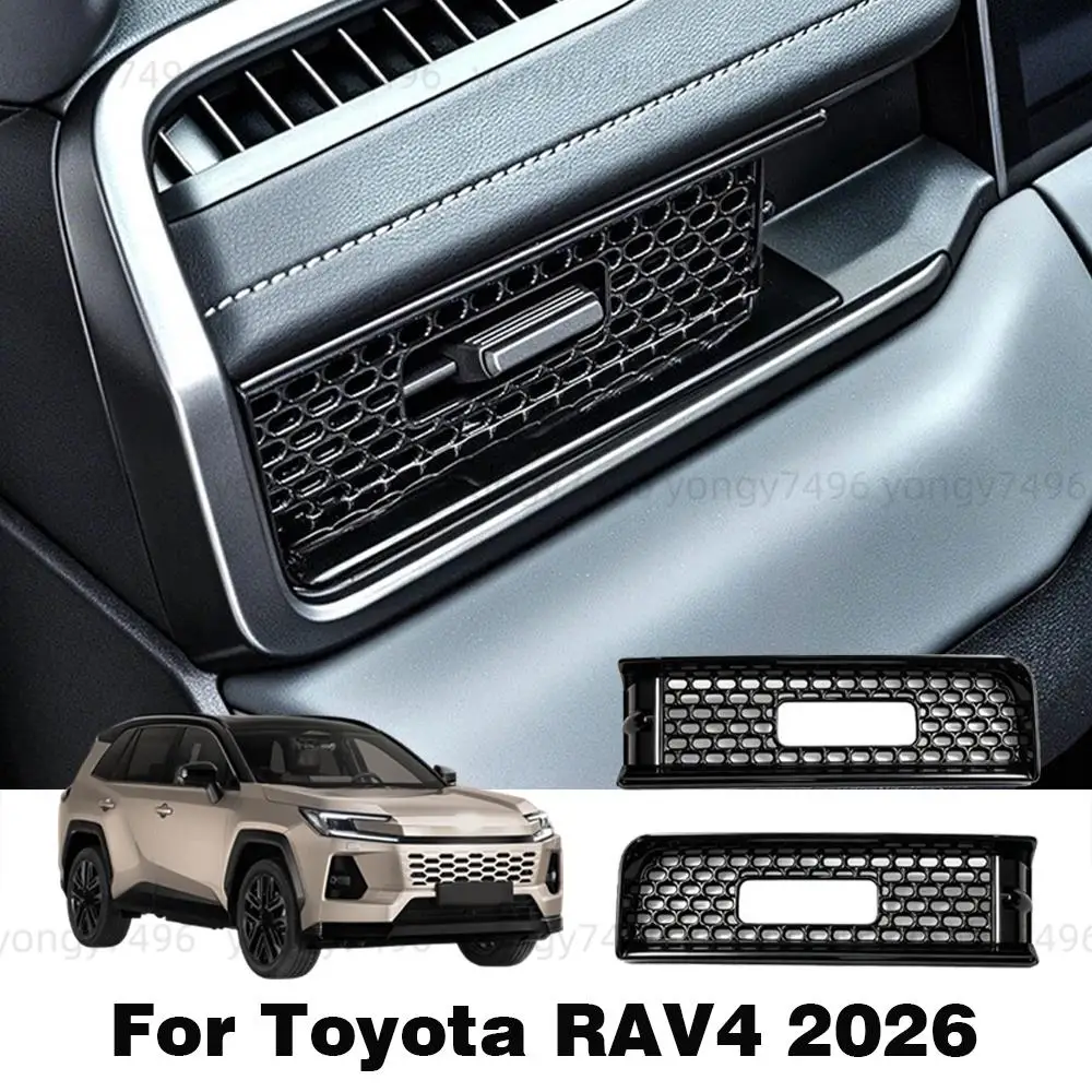 Car Upgrade For Toyota RAV4 2026 Air Conditioning Outlet Cover Trims ABS Dashboard Left Right Vent Dustproof Cover
