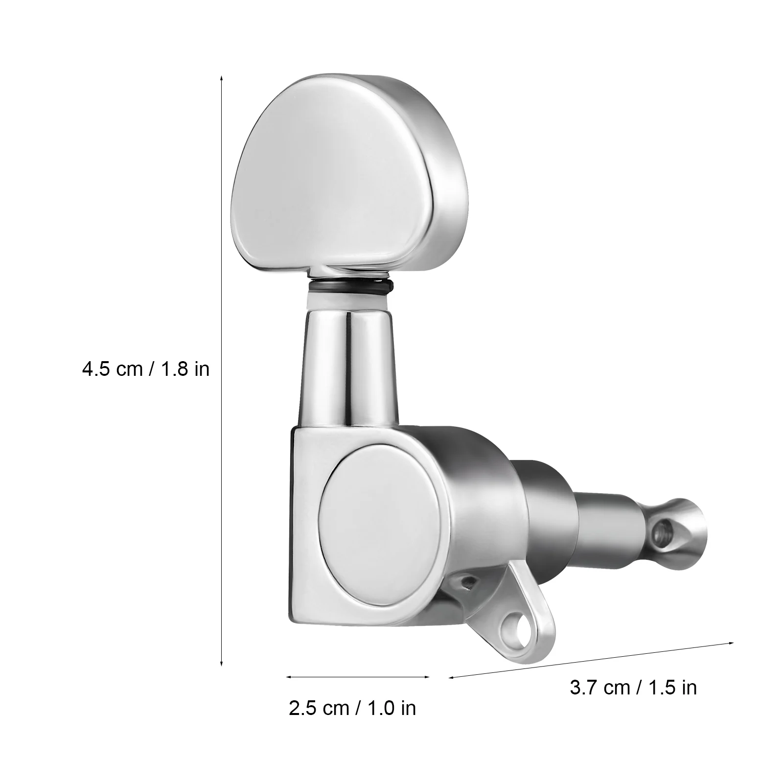 

1 Set Tuning Pegs Premium Zinc Alloy Guitar Head Tuner Keys Professional Replacement Parts With 3-In-1 String Winder Durable