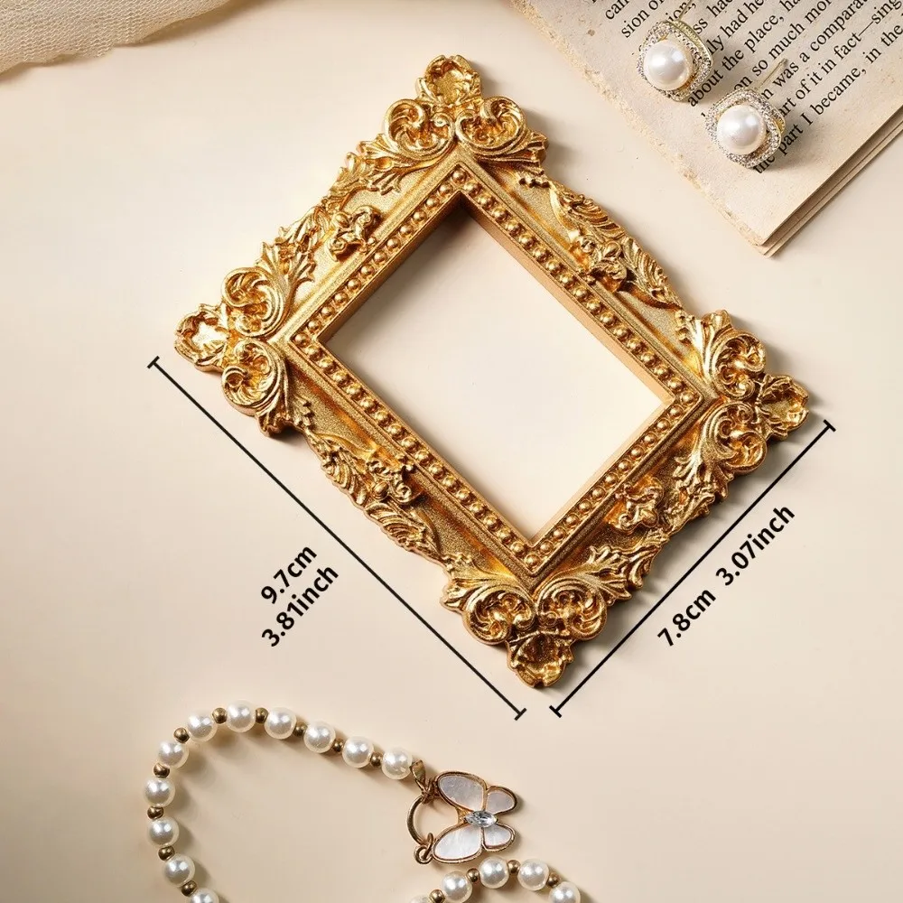 Vintage Gold DIY Shadow Box Frame DIY 3D Memory Display Frames Mini Photo Frames Photography Background Decoration