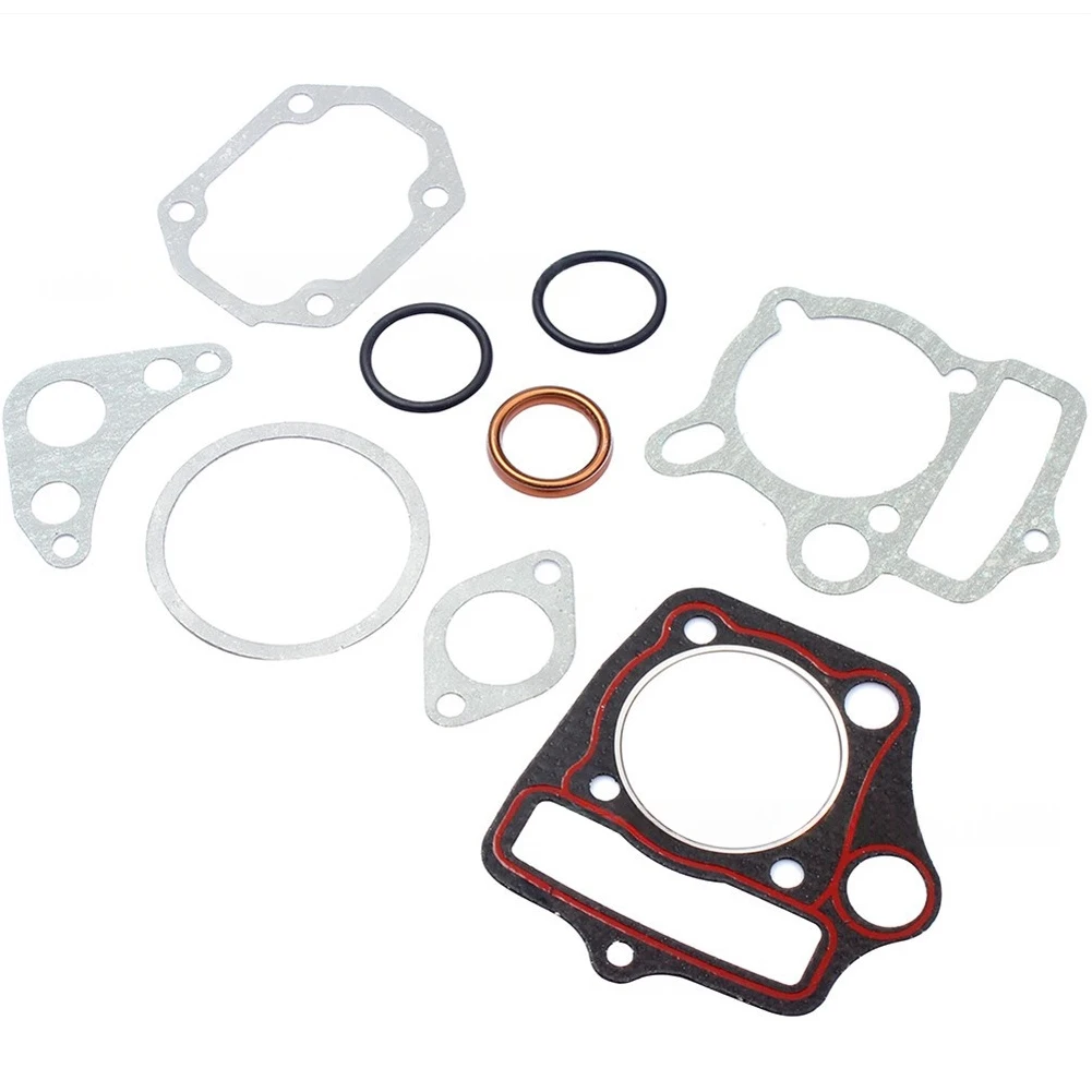 1set Cylinder Gasket Set 52.4mm Head Base With A Round Oil Hole For 110cc 125cc Horizontal Engine For Dirt Bike Maintains