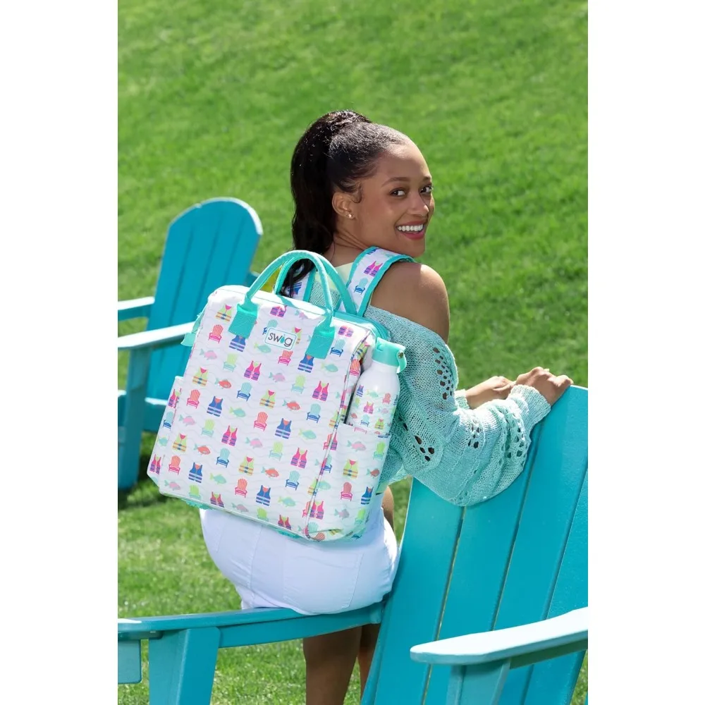 Рюкзак-холодильник Packi, изолированный холодильник, водонепроницаемая пляжная сумка, 24 банки, легкие изолированные охладители