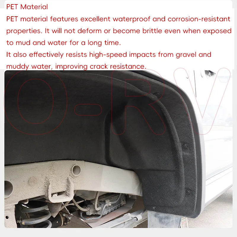 Heavy-Duty PET Fender Liner Mudguard Splash Shield for Suzuki Jimny JB74 JC74 2019-2026 Car Exterior Protectio Accessories