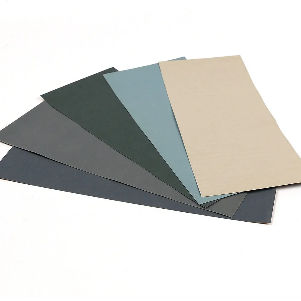 

5Pcs Manual Sandpapers 23*9.3cm Wet And Dry Sandpaper 2000/2500/3000/5000/7000 Mixed Grits For Car Maintenance Industry