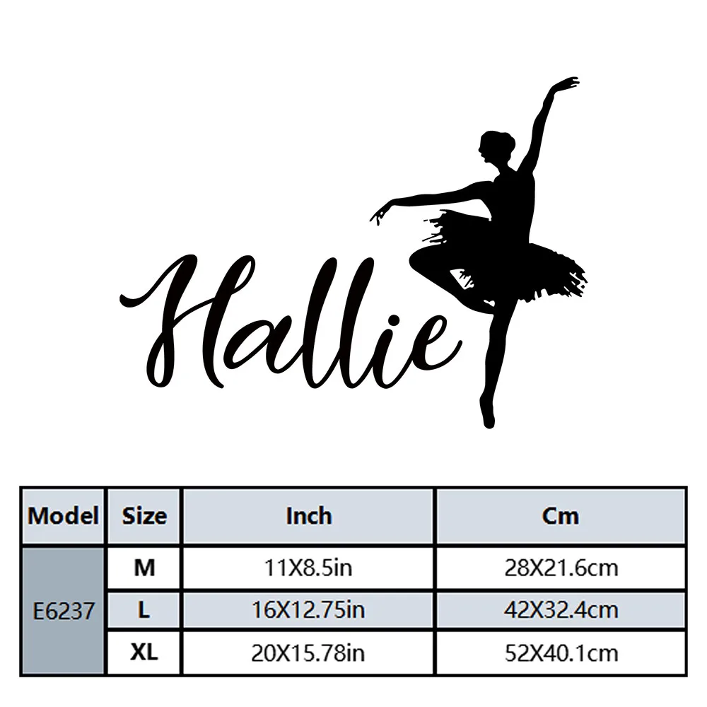 1PC Colorful Dance Customizable Text Self Adhesive Vinyl Wallpaper Study Room Wall Art MURAL