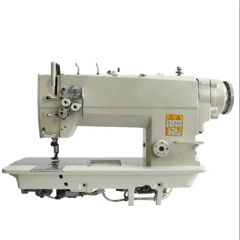 

Factory Direct Sales New Heavy-duty Mechanical Iron Intermittent Feed Industrial Direct Drive Double-needle Flat Sewing Machines