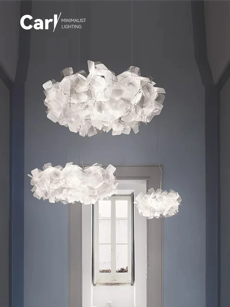 Modern Nordic Minimalist Living Room Dining Room Petal Ceiling Chandelier Creative Design Bedroom Home Decoration Led Lights