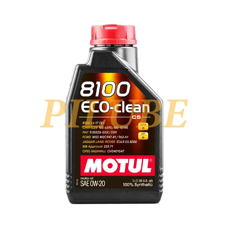 MOTUL 8100 ECO-Clean SAE 0W-20 Fully Synthetic Engine Oil for Fuel Economy and Engine Protection Original Product