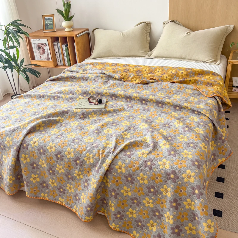 1pc Pure Cotton Summer Quilt Single Cold Cooling Comforter Quilted edredones para cama Queen Summer Blanket 여름이불(No Pillowcase)