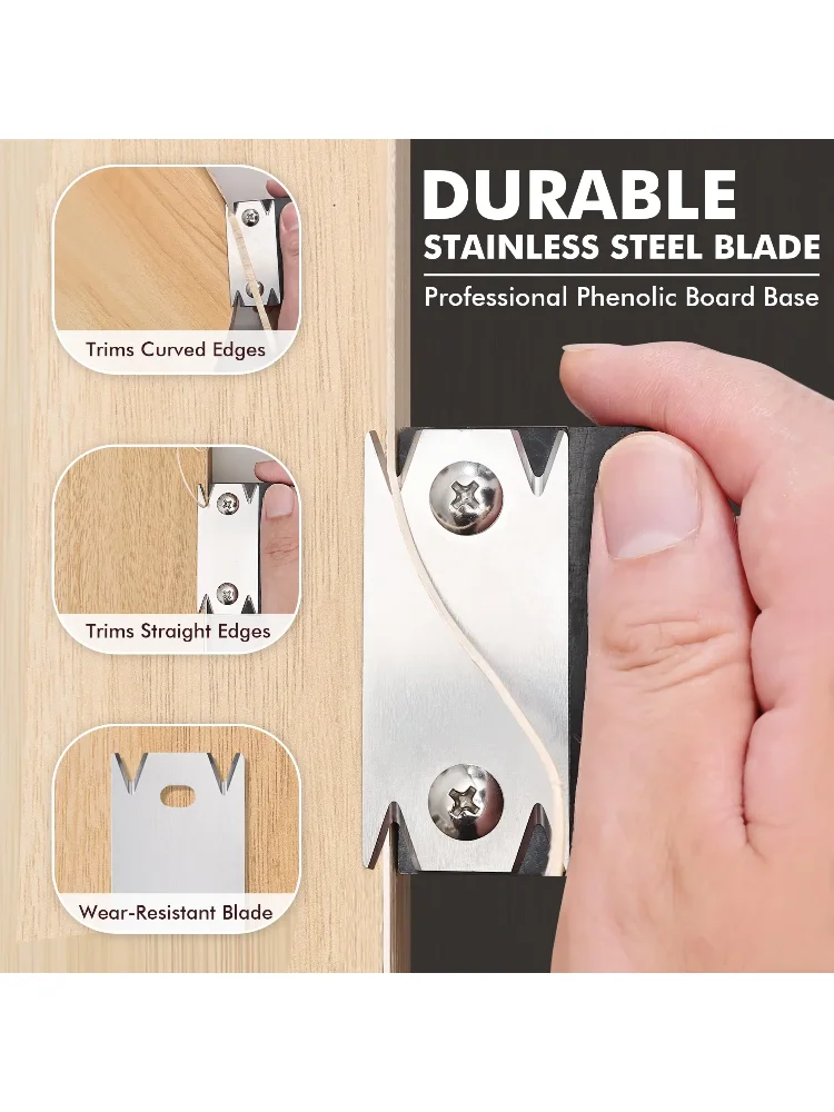 Trimmer Wood Chamfering Fillet Scraper Board Deburring Tool Trimming knife Woodworking Edge Corner Planer Specialty Edge Banding