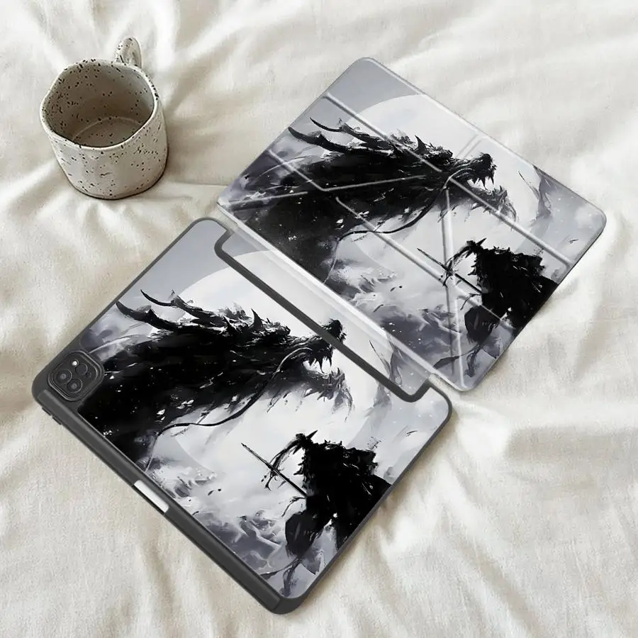 Retro Dragon Art Holder Cover Tablet Case For iPad Mini 6 7 Pro 11th 10th 9th 8th 7th 12.9inch Air 4 5 M3 M2 1 2 M4 11inch Pro