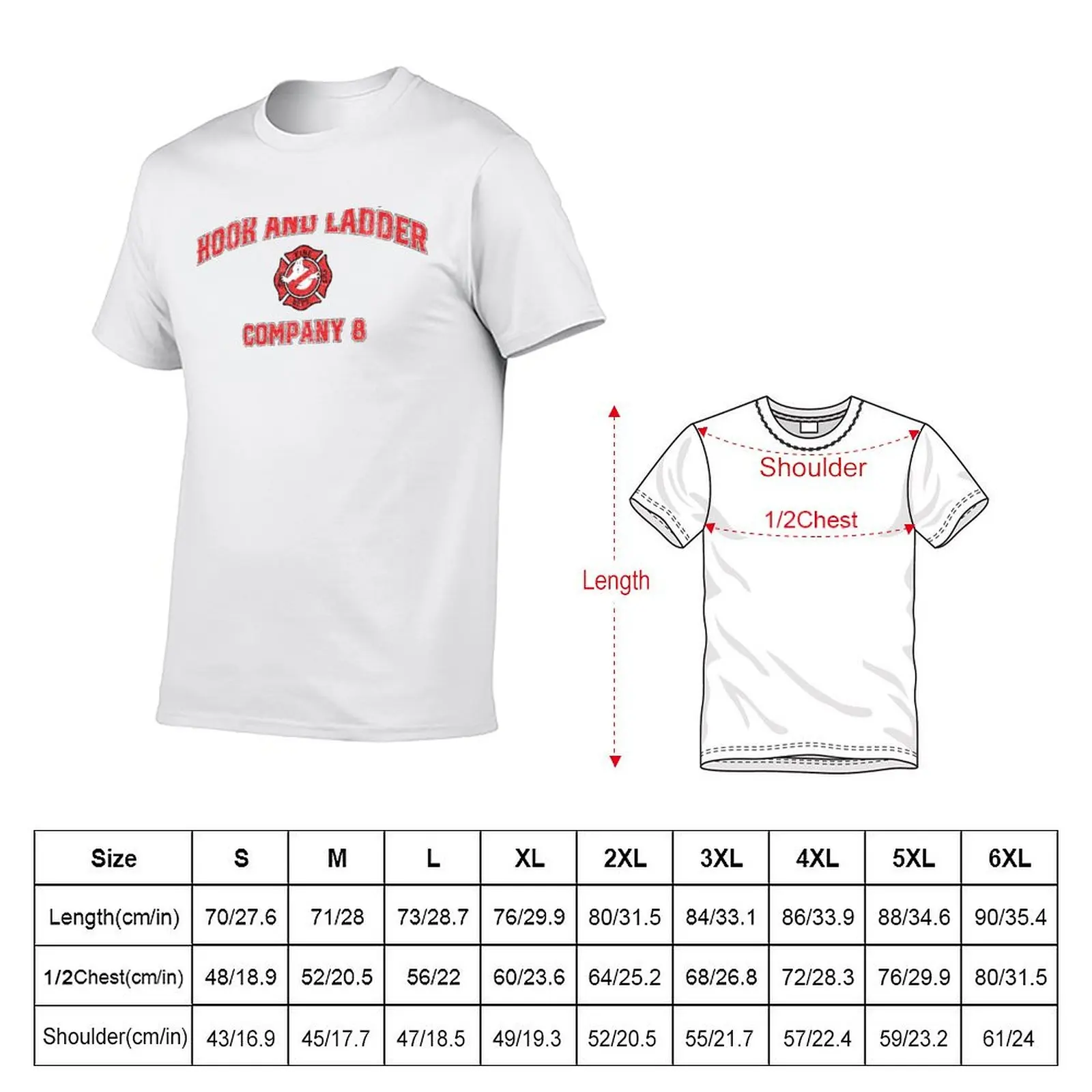 Hook and Ladder Company 8 (Variant) T-Shirt Breathable Basic Cotton T-Shirt
