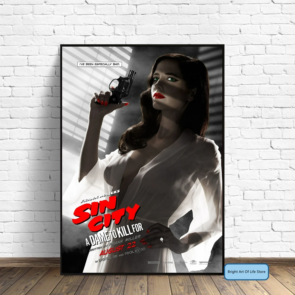 Sin City A Dame to Kill For Movie Poster Art Cover Star Photo Art Print Home Wall Painting Home Decor Gift (No Frame)