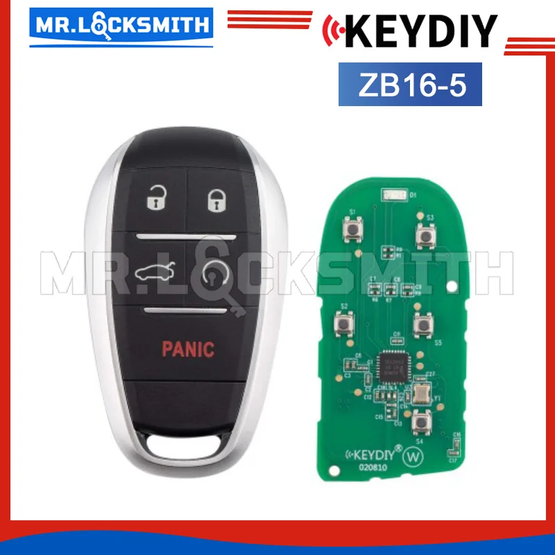 KEYDIY KD ZB16 ZB16-5 Universal Smart Remote Key 4+1 Buttons Compatible with Alfa Romeo Type