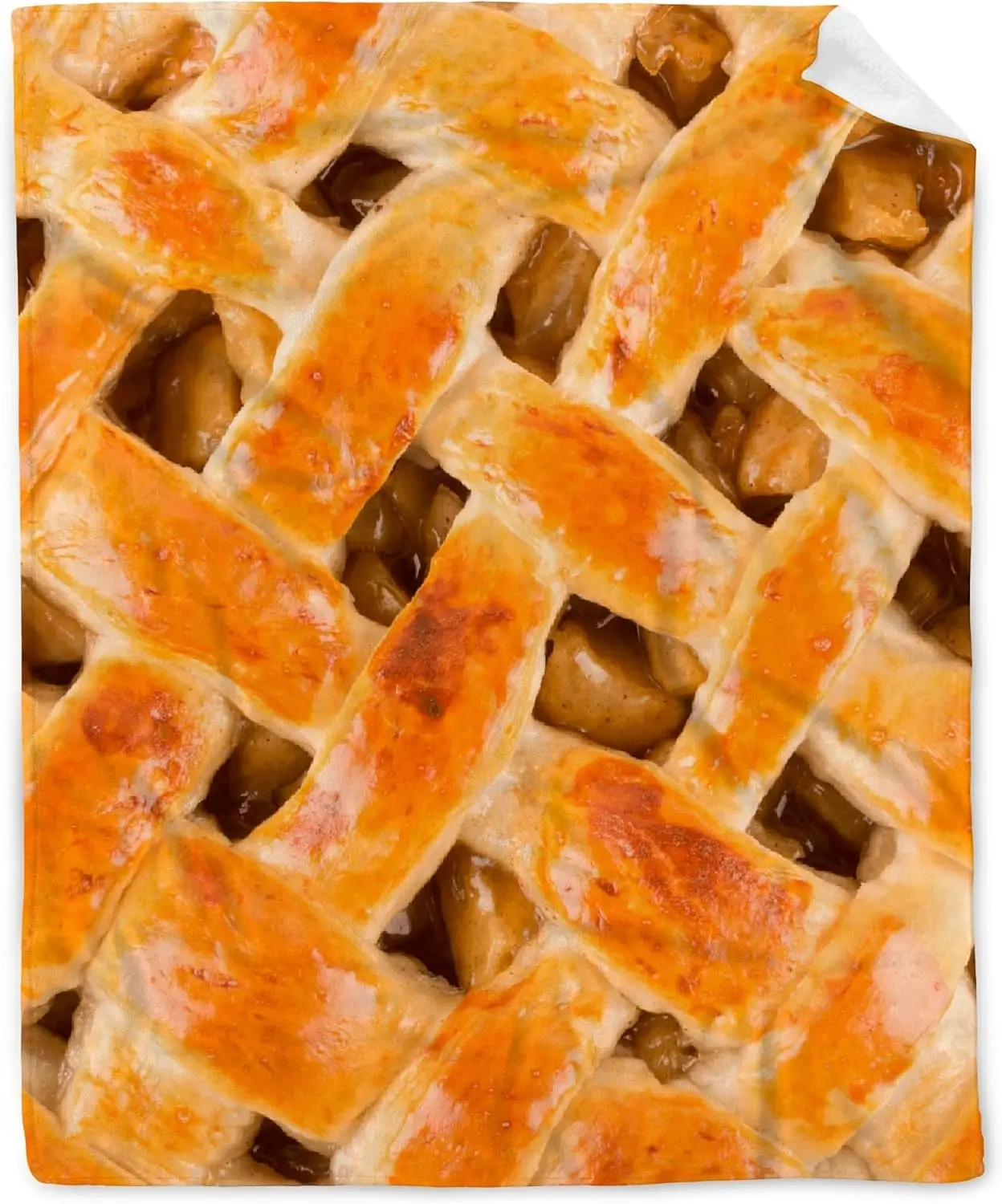 

Фланелевое Подарочное одеяло Apple Pie, реалистичное интересное одеяло для еды, легкое мягкое удобное одеяло для кровати, дивана, путешествий