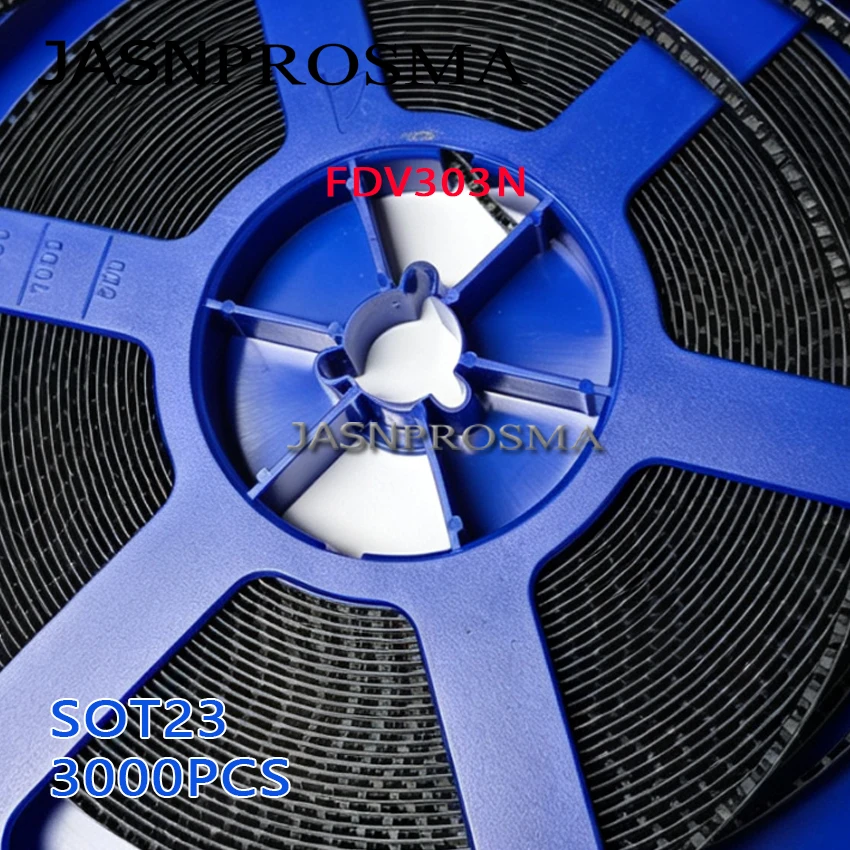 JASNPROSMA FDV303N SOT23 3000PCS N-Channel 20V 25V High quality Made in China FDV303 FDV