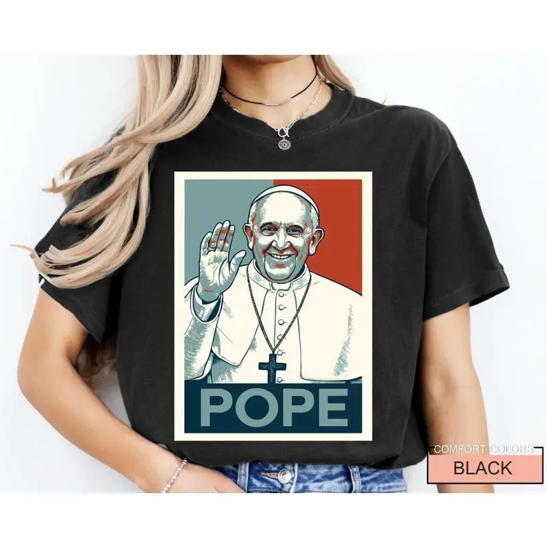 Pope Francis Memorial T Shirt 1936 Äì2025 S 3XL Catholic Leader