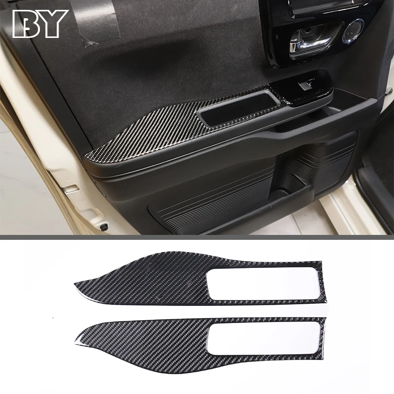 

For Honda N-BOX JF3 JF4 2017-2021 Soft Carbon Fiber Car Door Armrest Panel Sticker Cover Trim Auto Interior Accessories