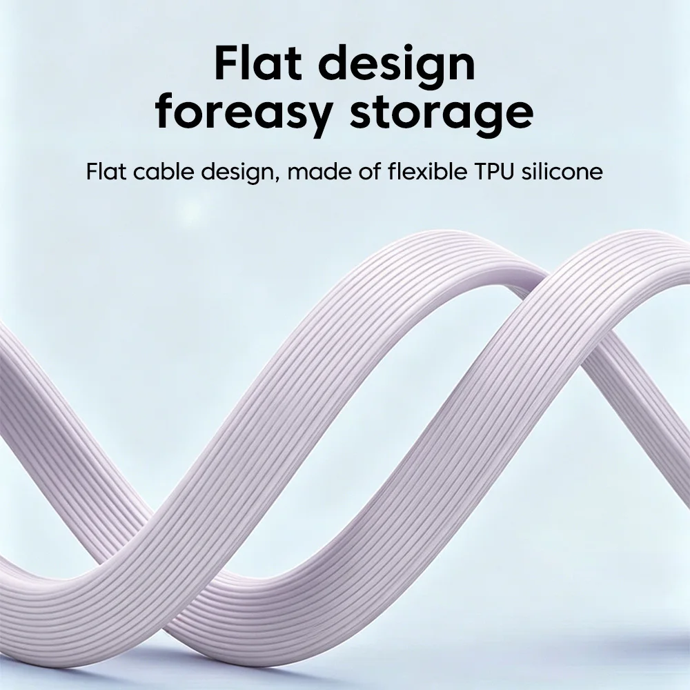 60W PD Fast Charging USB C to USB C Cable Mini Lanyard Short Charger Cord Flat Data Transfer Wire For iPhone 17 16 Samsung