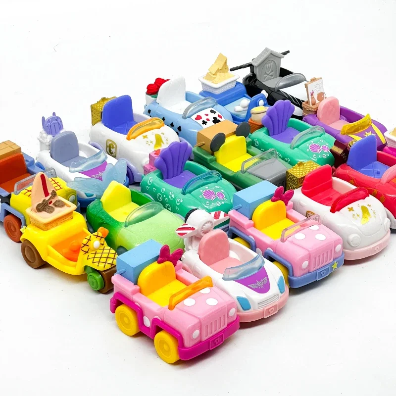 Disney Doorables Stacked Stacked House Vehicle Car Alice Mickey Mouse Rapunzel Little Mermaid Elsa Doll Confirmed Small Model