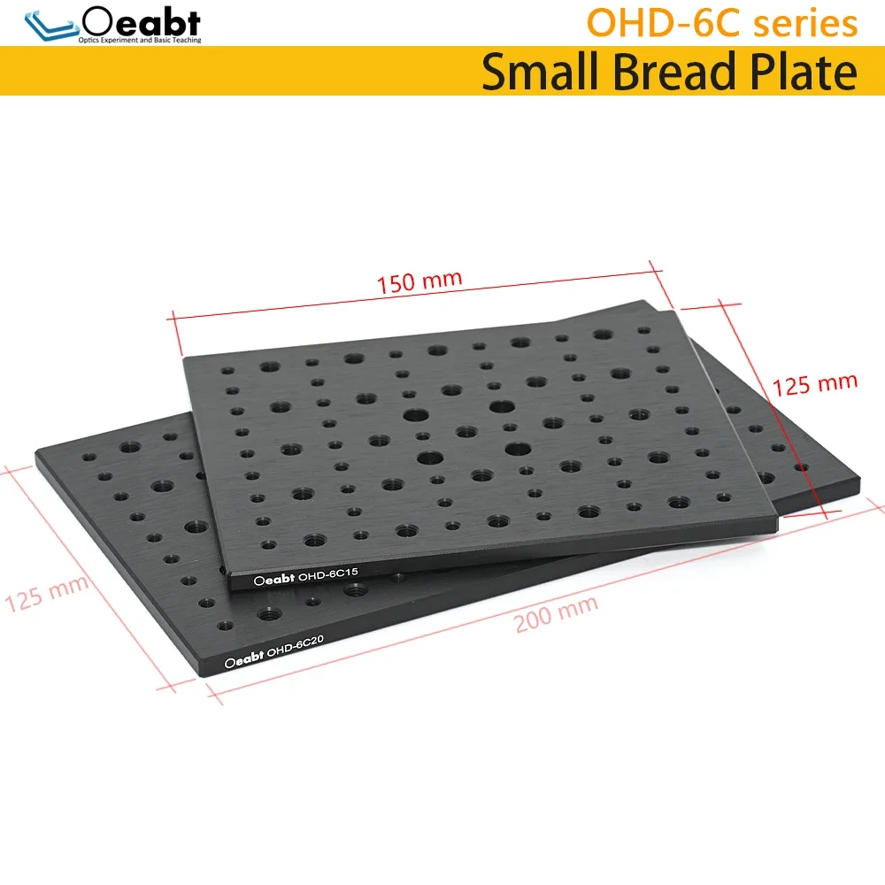 

OHD-6C Series Small Bread Flat Porous Aluminum Plate Aluminum Alloy Bottom Plate M4 M6 Screw Hole Experimental Fixed Plate