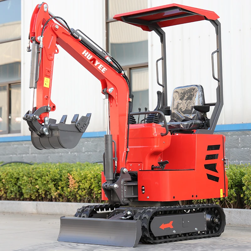 

High Quality Mini Excavator 1 Ton Customize Hydraulic Crawler Small Digger Escavatore Multifunctional Mini Garden Excavato