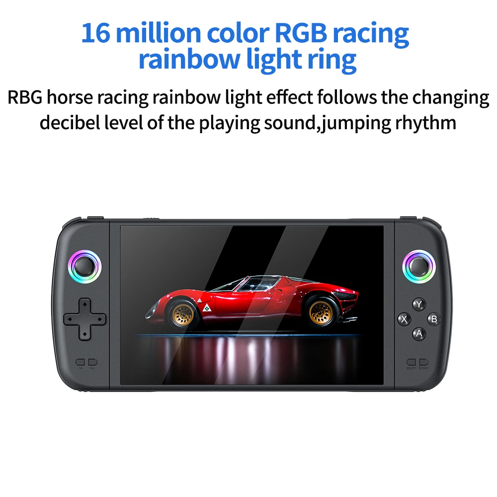 M27 وحدة تحكم بجهاز لعب محمول 7 بوصة شاشة 20000 ألعاب RGB عصا تحكم خفيفة محمولة جيب ريترو وحدة تحكم ألعاب فيديو محمولة لـ PSP