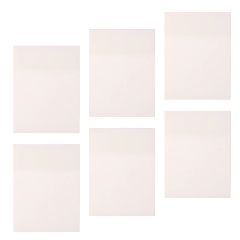 

6 Pcs Transparent Clear Memo Pads Waterproof PET Material Office Supplies Student Stationery Mini Notebooks