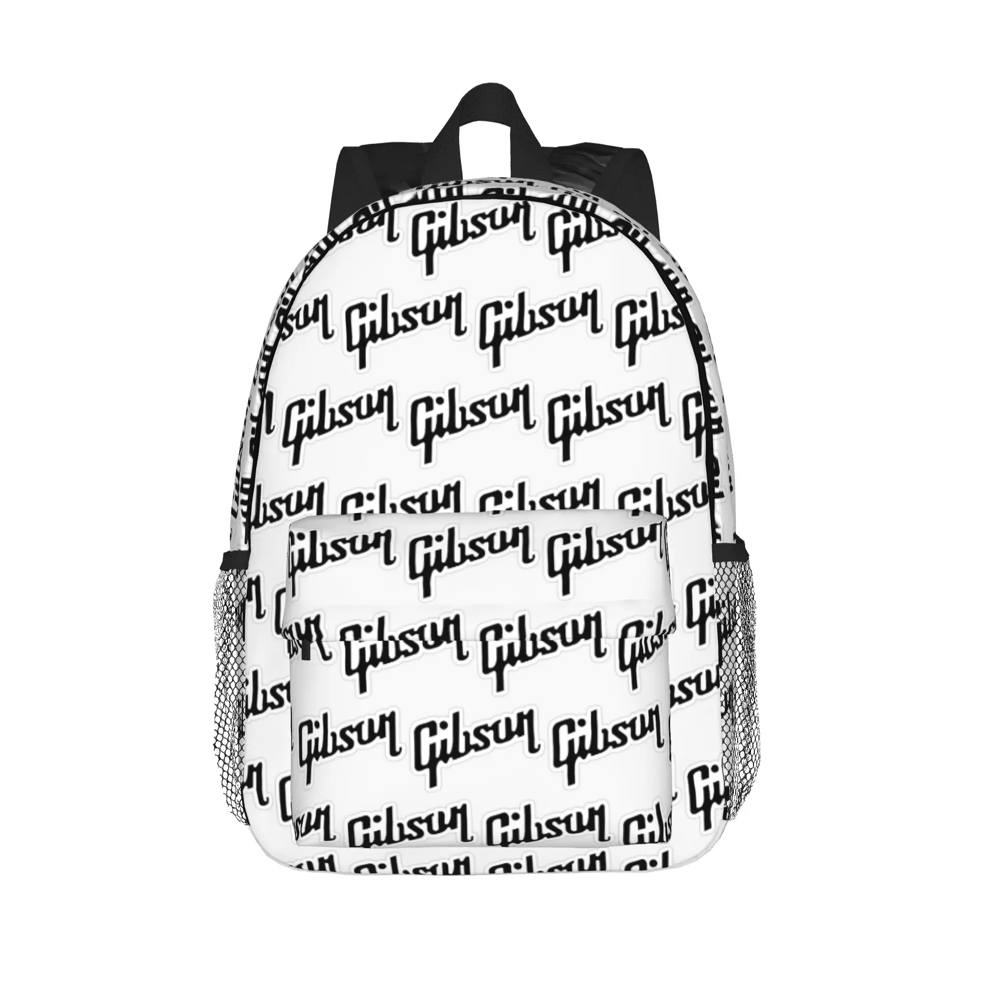 Gibson Music Logo Backpack Hot Sale Daypack Large Capacity Boys Girls BookBag Shoulder Bags for Men Women School Bag