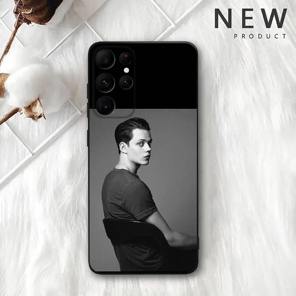 حافظة هاتف Bill Skarsgard لهاتف سامسونج S 25,24,23,22,30,21,10,9,Ultra,Plus,Lite,FE,4,5G حافظة ناعمة سوداء