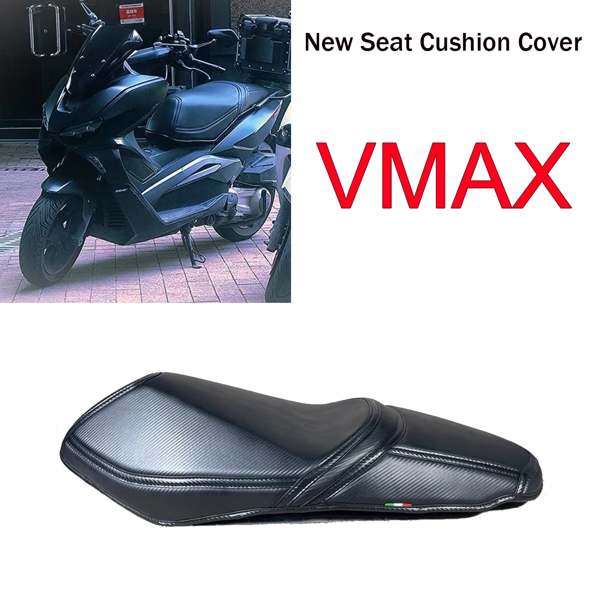 

New Custom Cushion Soft Seat Cover Thickening and softening for longjia VMAX IE300 VMAX300 VMAX 300 Lexmoto Keeway