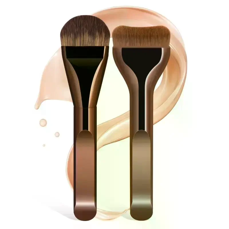 ชุดแปรงแต่งหน้ารองพื้น 1/2 ชิ้น แปรงทาหน้าแบบบางพิเศษ สำหรับรองพื้นชนิดน้ำ ครีม เครื่องสำอาง อุปกรณ์เสริมความงาม ของขวัญพรีเมียม