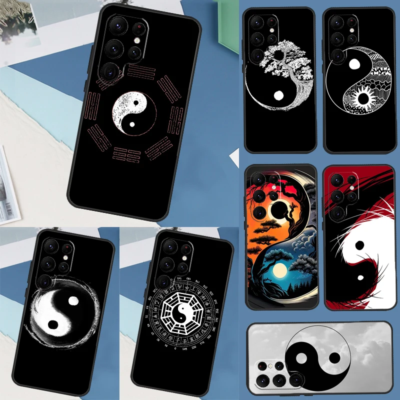 Eight Diagrams Taiji Yin Yang Case For Samsung Galaxy S23 S22 Ultra S21 FE S20 FE S10 S9 S8 Note 10 Plus 20 Ultra Coque