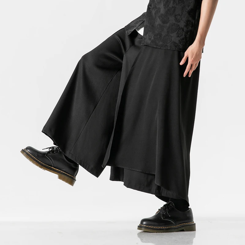 

Loose Men Wide Leg Pants Harajuku Black Joggers Harem Pants Male Oversize Vintage Trousers Male New Streetwear