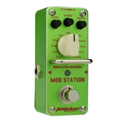 Aroma AMS-3 Mod Station Modulation Ensemble Guitar Effect Pedal Mini Single Effect True Bypass Guitar Parts & Accessories