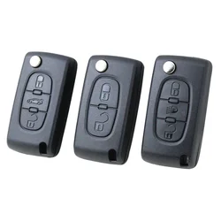 Auto Schlüssel gehäuse Remote Fob Case Shell für Peugeot 206 408 306 407 807 für Citroen C2 C4 C5 C6 C8 Berlingo Xsara Picasso ersetzen