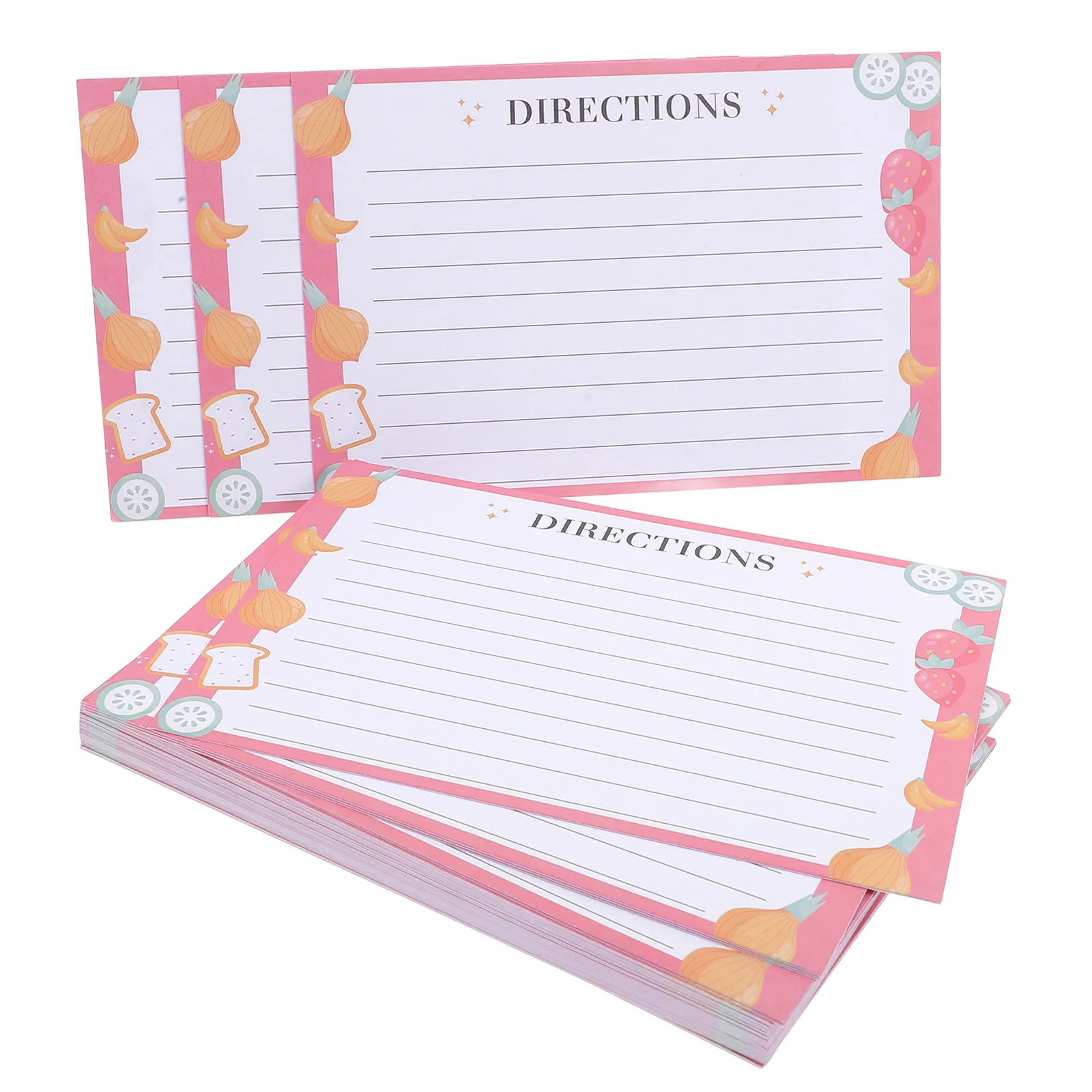 50Pcs Professional Recipe Card Blank Papers for Wedding Bridal Shower Kitchen Travel Everyday Use Recipe Cards