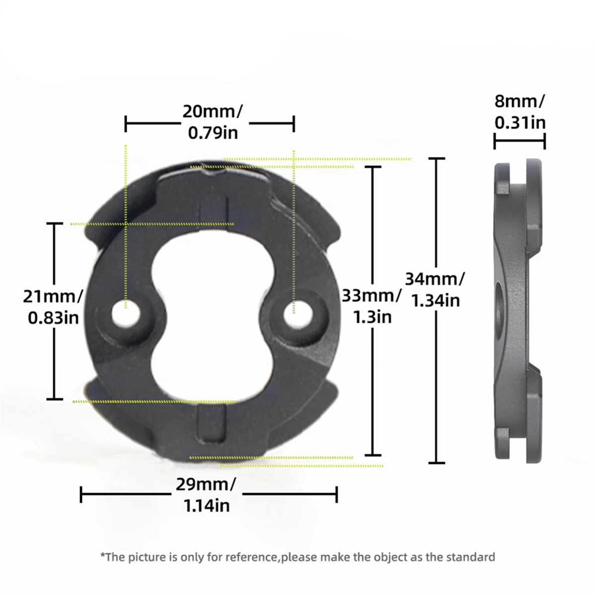 Peça de reparo da base do computador da bicicleta ABJZ para peças de reparo da liga de alumínio da base do computador da bicicleta 1050
