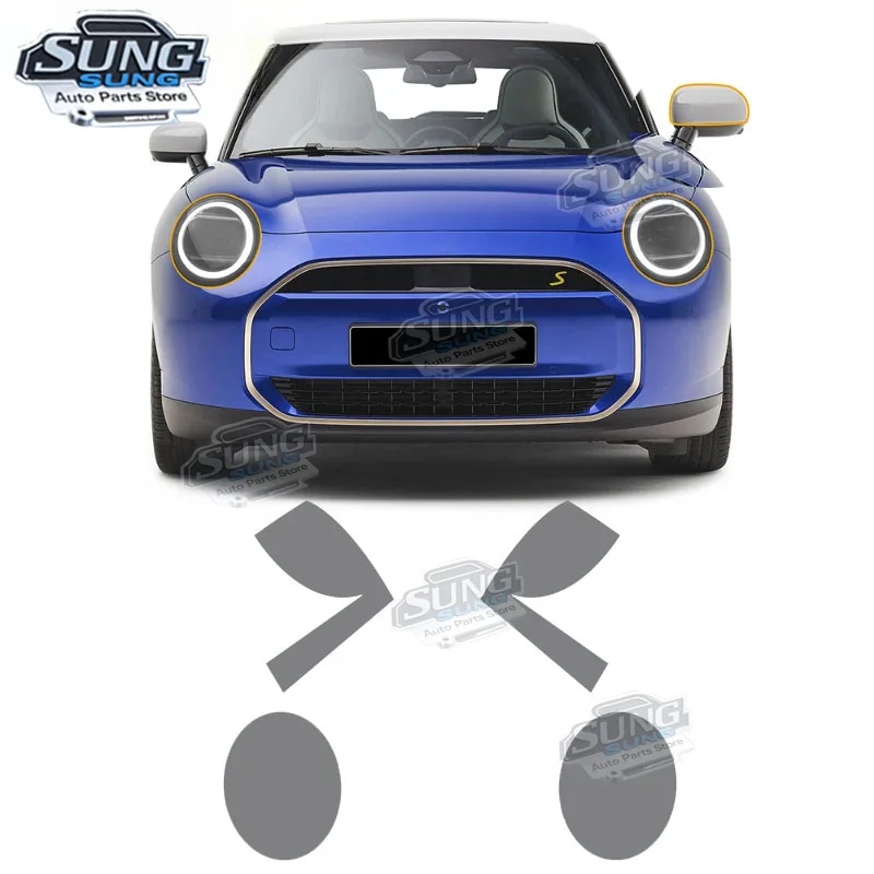 

for Mini Cooper Electric EV J01 EXE 2024 2025 Car Headlight Rearview Film Paint Protection Film Pre Cut TPU Clear Black Sticker
