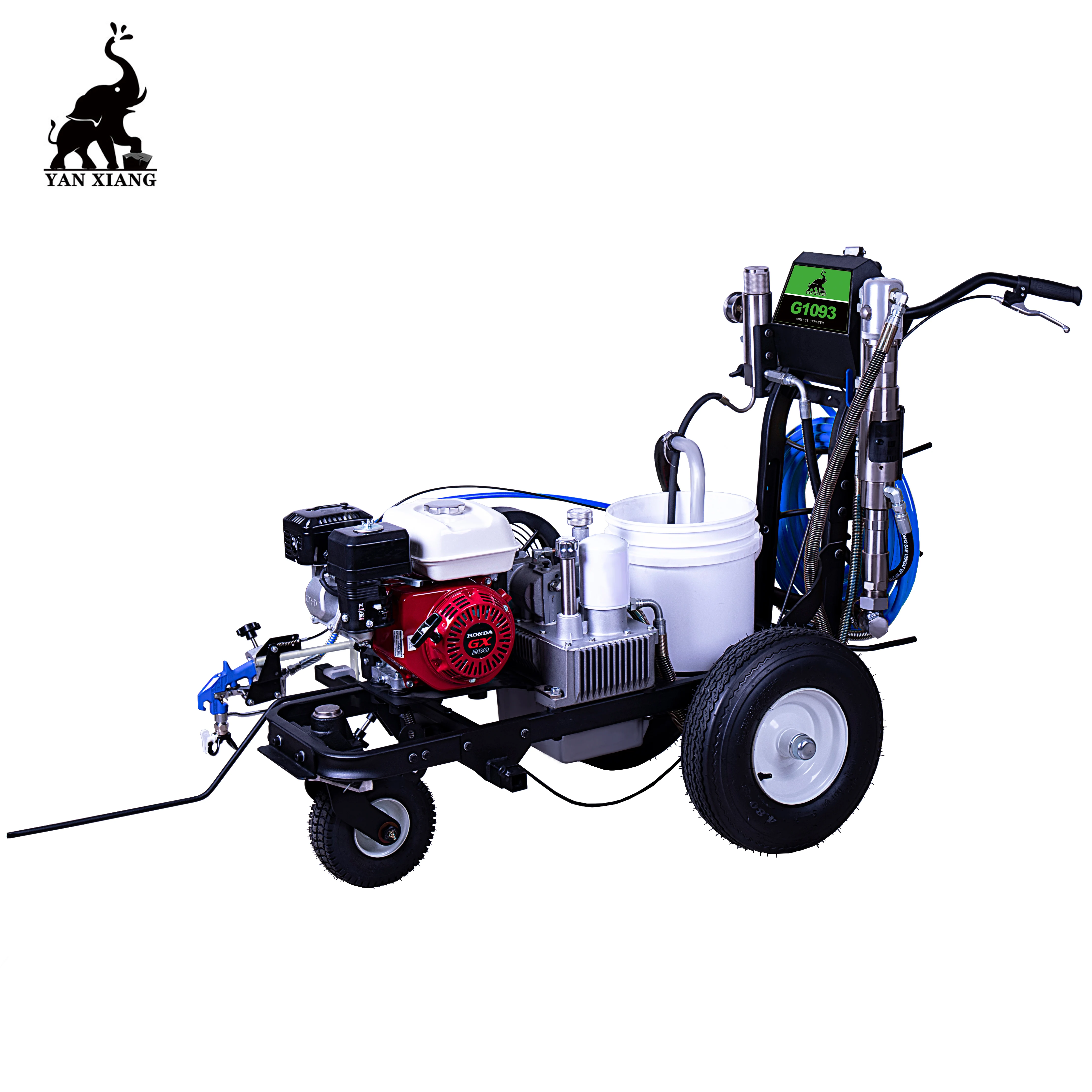 G1093 cold paint hand push airless roadline marking machine,road line marking machine airless paint sprayer with Honda engine