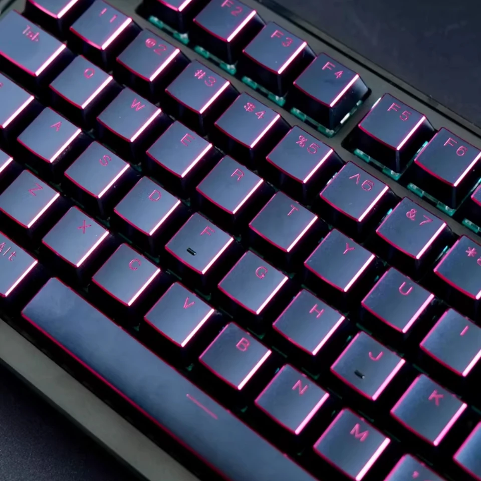 Hi U M Aluminum Alloy Keycaps Set Metal High Light Gold/silver