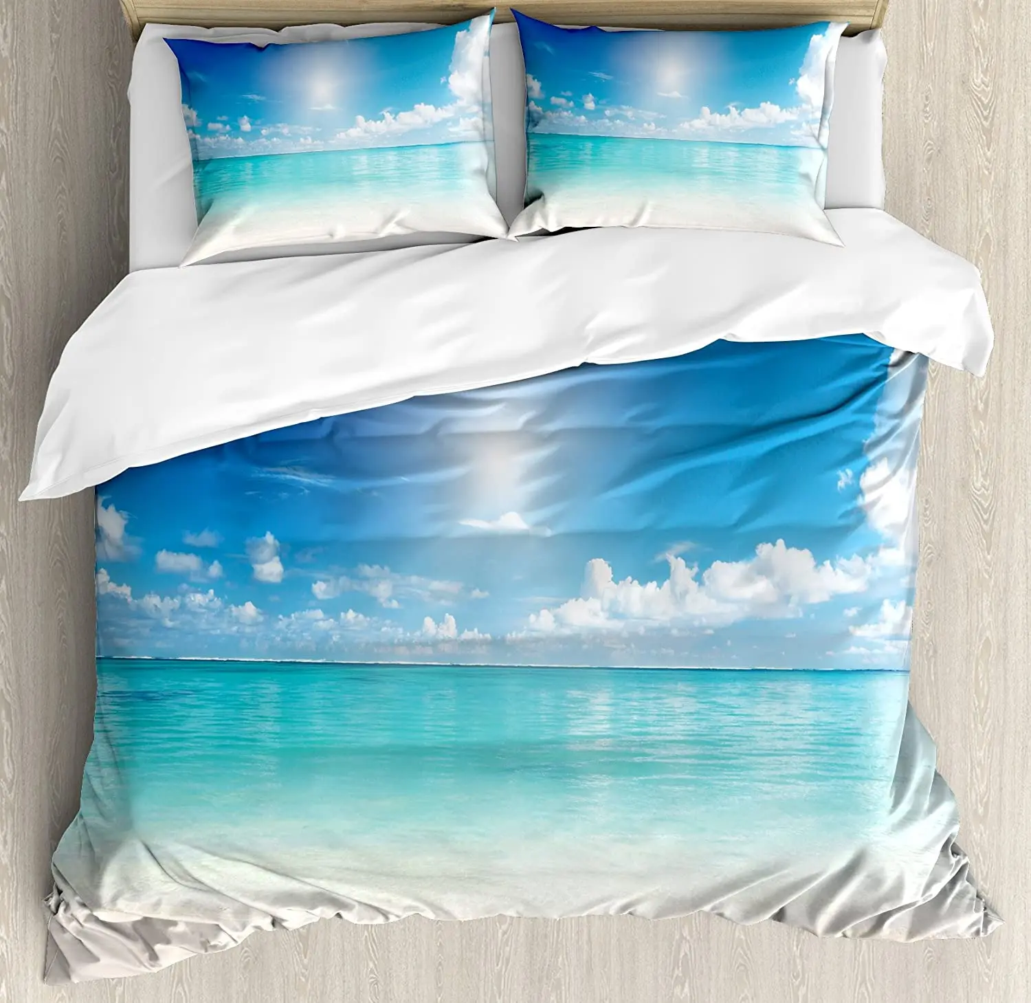 

Ladybugs Bedding Set Comforter Duvet Cover Pillow Shams Ladybugs And Ornate Clouds Magic In The Air Bedding Cover Double Bed Set