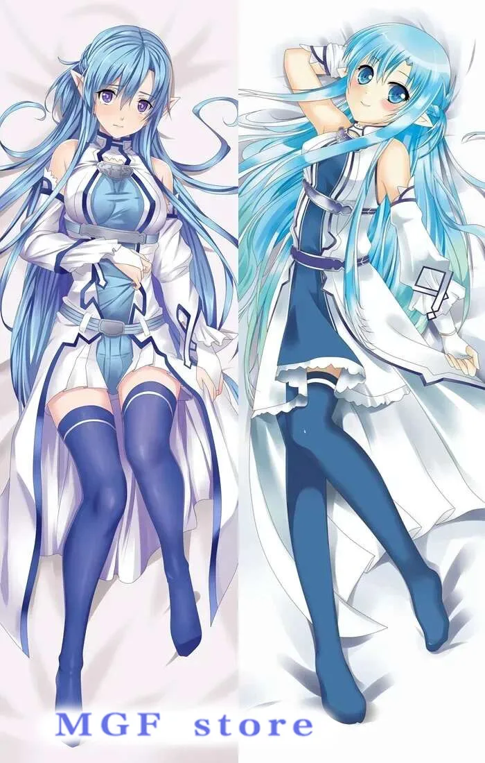 

Sword Art One 50*160cm Japanese Anime Kazuto Yuuki Asuna Ayano Keiko Asada Shino Dakimakura Pillow Cover Hing Body Pillowcase