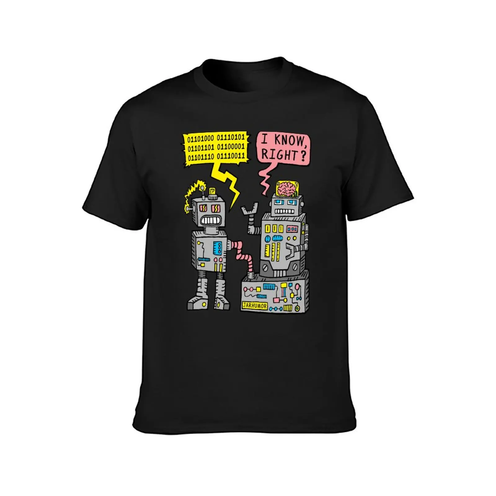 Robot Talk T-Shirt shirts graphic tees kawaii clothes summer tops funny t shirts for men