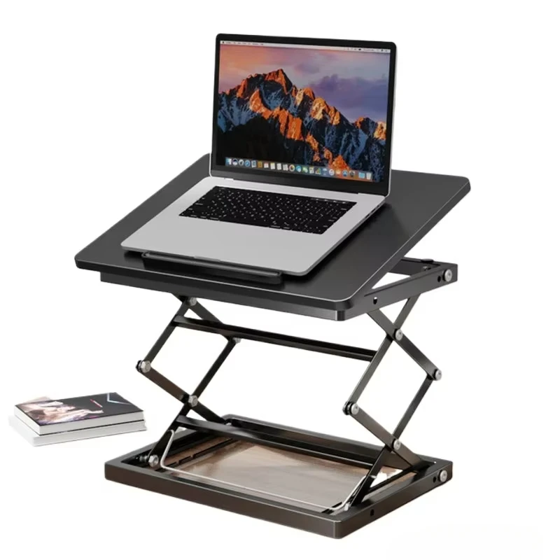 Standing Computer Lifting Table Laptop Computer Workbench No Need To Install Foldable 4-gear Lifting Comfortable To Use